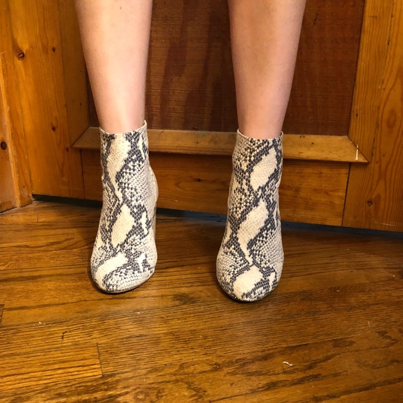 Steve Madden Snakeskin Booties - Picture 2 of 3